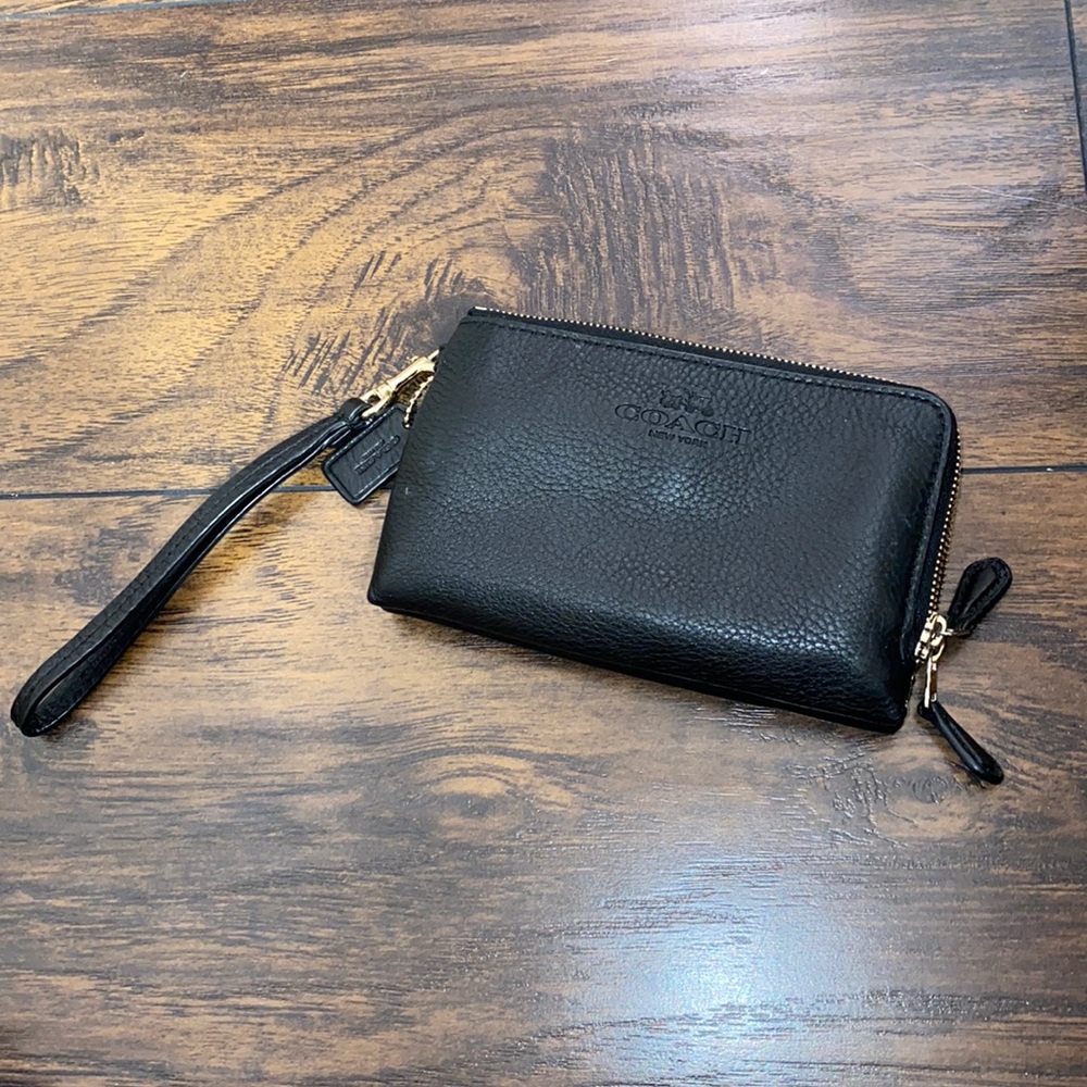 Coach Black Wristlet